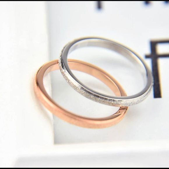 Thin Rose Gold Plated Ring - Picture 4 of 8
